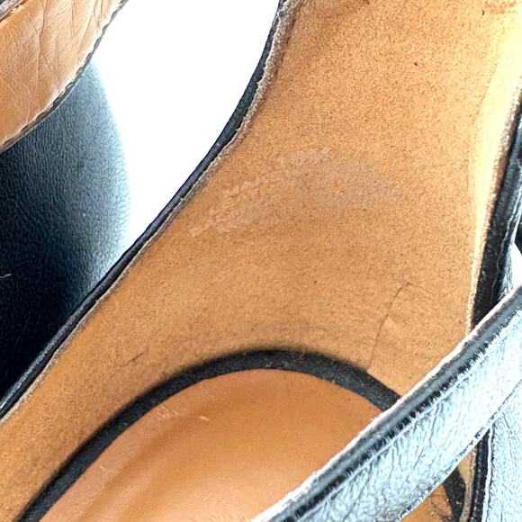 Nine West Make Waves Platform Heels 10 Leather Sandals Glam Resort Cruise - Picture 4 of 7